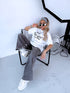 OVERSIZE T-krekls "THE BEST" - BALTS